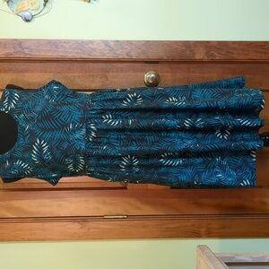 Tropical Print Sleeveless Top